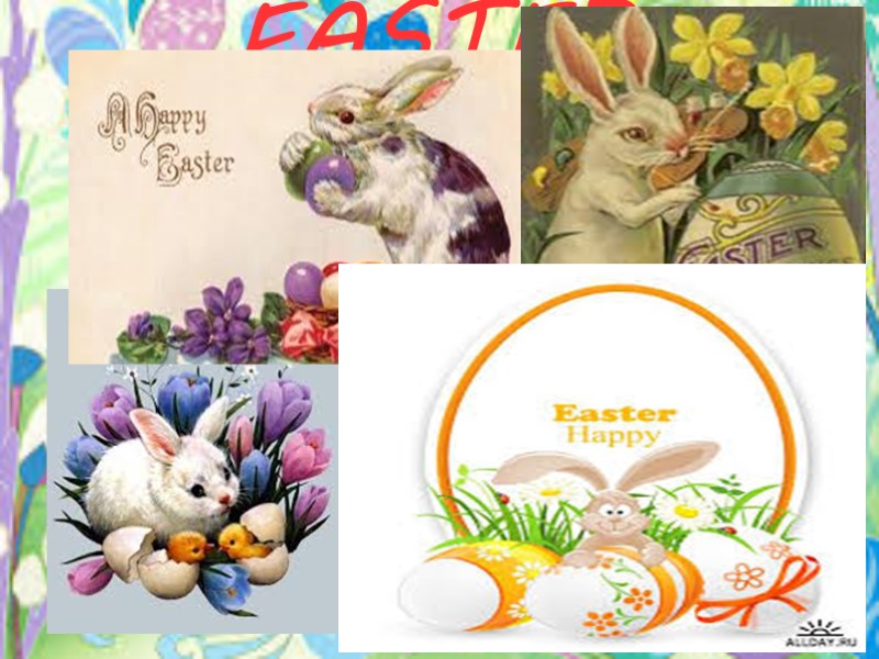 EASTER       Easter bunny soft and white, (Пасхальный кролик